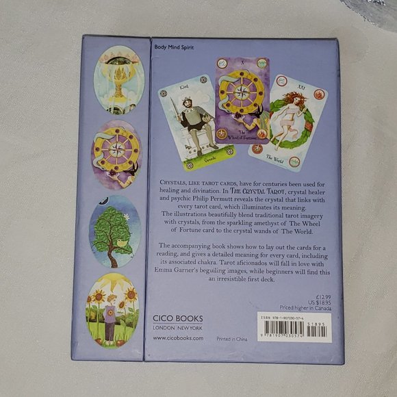 Philip Permutt Crystal Tarot Deck and Guidebook EUC Cico Books - Picture 5 of 8